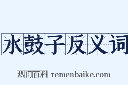 水鼓子反义词是什么意思的图片